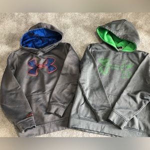 Lot of 2 Under Armour youth medium sweatshirts